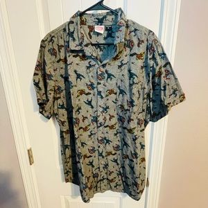 Marvel short sleeve button up XL